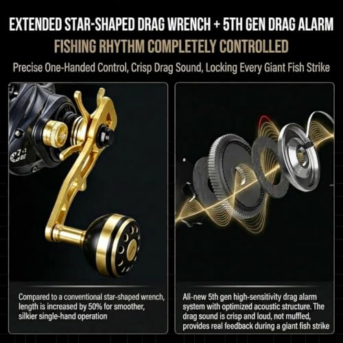 Baitcasting Fishing Reel 9 oz Ultralight Baitcaster Reel