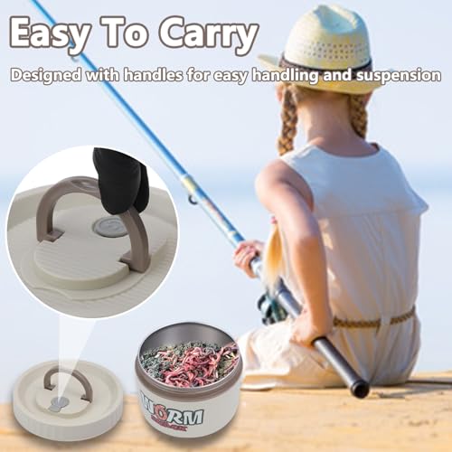 Fishing Bait Container (White)