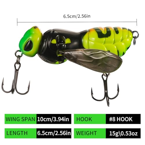 Fishing Lures (A1-Wasp Topwater)