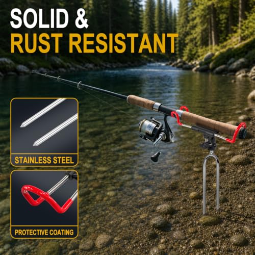 2 Pack Rod Holder for Ground