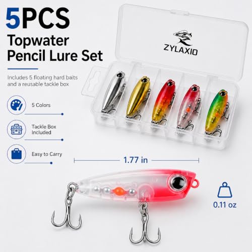 Topwater Lures (Style B-0.11oz/5PCS)