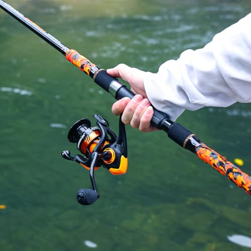 3 Piece Surf Fishing Rod Combo Medium (orange / 12ft-Spinning-3Pc-H)