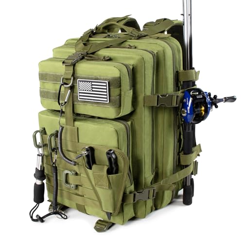 Large Fishing Tackle Backpack 45l