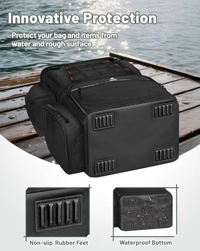 Fishing Backpack with 4 Tackle Boxes
