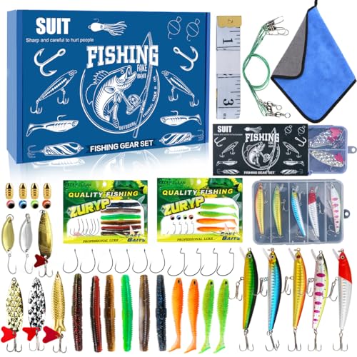 Fishing Gift Tackle Box Lures (Fishing Gear Gift Box)