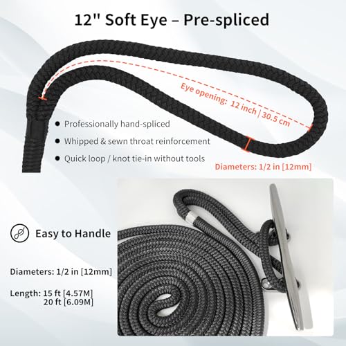 Double Braided Nylon Dock Lines 3