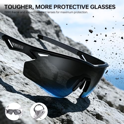 Polarized Running Sunglasses for Men Women Ultra