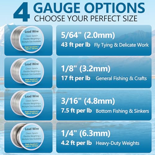Lead Wire Solid Core Roll 1 Lb Spool