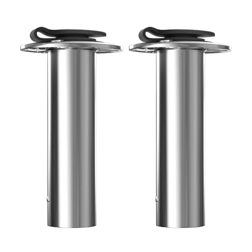 Fishing Rod Holders for Boat (Black Insert with Cap / 90 Degree)