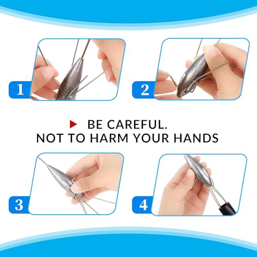 Fishing Sinker Weight Long Tail Surf Casting Lead Fishing Weights for Saltwater Fishing Gear Tackle Sinkers Fishing Weight Equipment