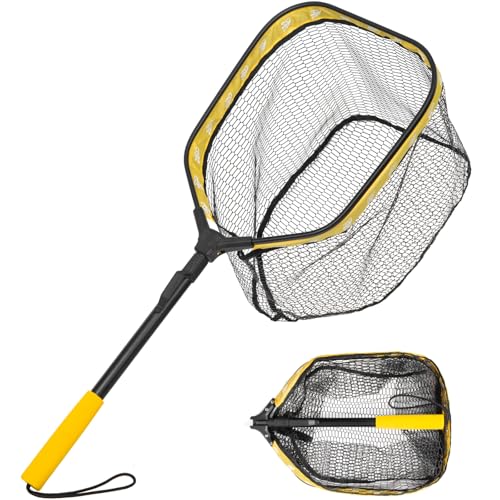 Floating Fishing Net for Fly Fishing (Yellow)