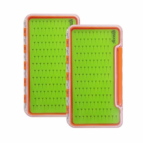 Clear Waterproof Fly Fishing Box Super Slim Silicone Fly Hook Storage Case