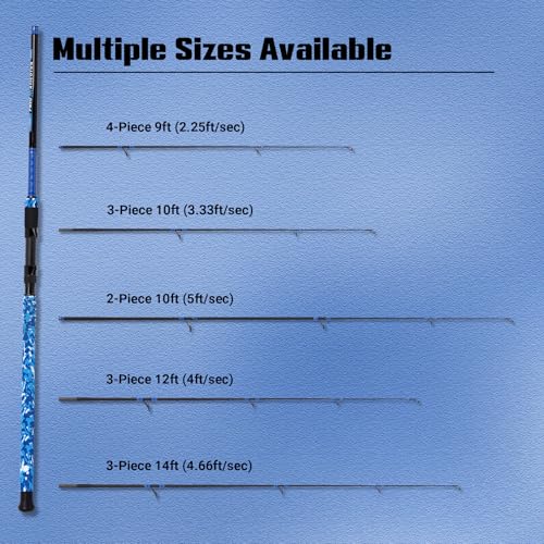 Surf Rod Portable Travel Fishing Rod (9' - Medium Heavy - 15-30lb - 4pc)