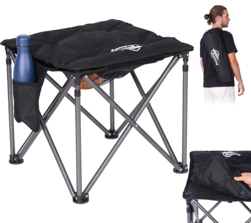 Oversized Camping Stool with Removable Padded Camping Chair Footrest