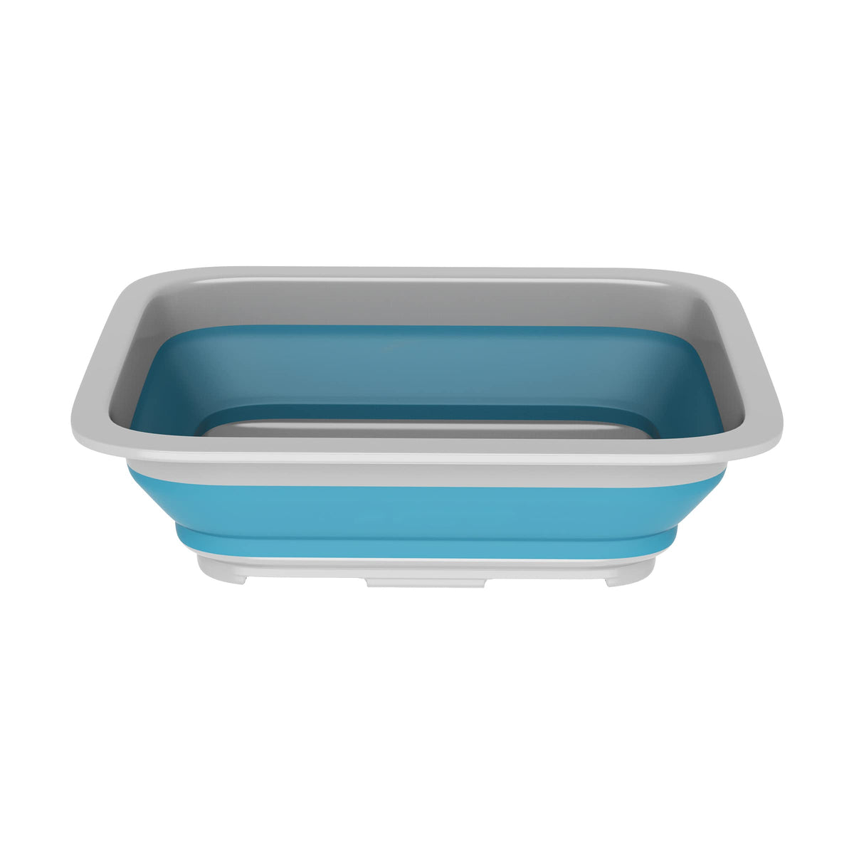 Collapsible Trash Can and Camp Sink Set (Blue and Green)