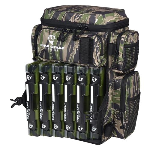 Evolution Fishing Drift Series Tackle Backpack (3600 / Tiger Stripe)
