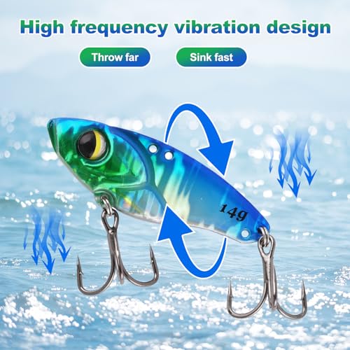 5PCS Vibration Bait Fishing Lures Set (1/2 oz, 5Pcs)