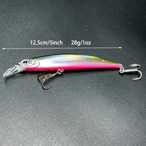 3pcs Iridescent Minnow Fishing Lures Set