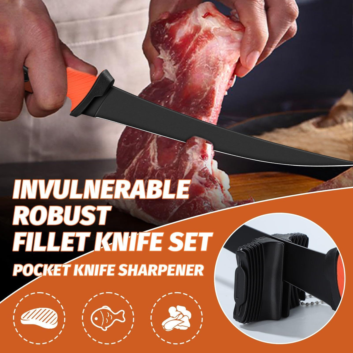 5 PCS Fish Filet Knife Set (5-Piece Set)