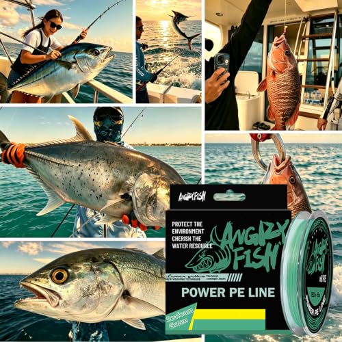 8 Strand Braided Fishing Line (Seafoam Green / 10LB(150Yds))