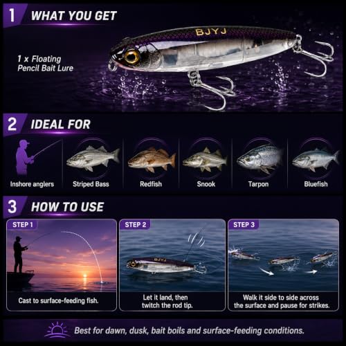 Pencil Bait Fishing Lure (A2-1PCS/0.63OZ-4")