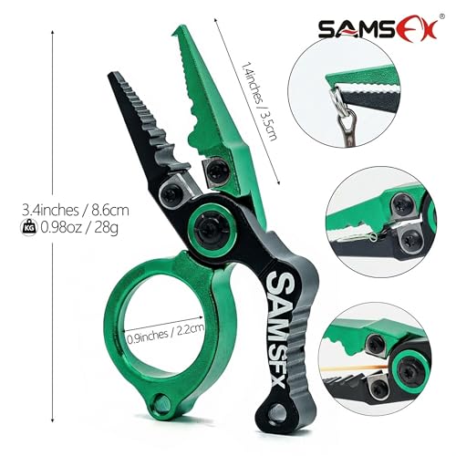 3.3 inch Fishing Pliers Saltwater (Green)