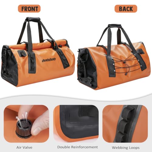 Waterproof Duffel Bag 60L Roll (Orange / 60L)