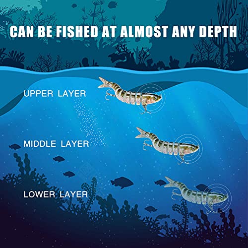 Fishing Lures for Bass (D-4",0.35oz)