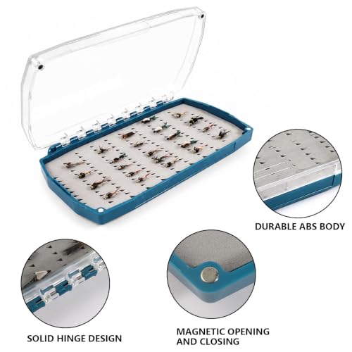 Deep Clear Fly Fishing Box Magnetic Closure Fly Tackle Organizer