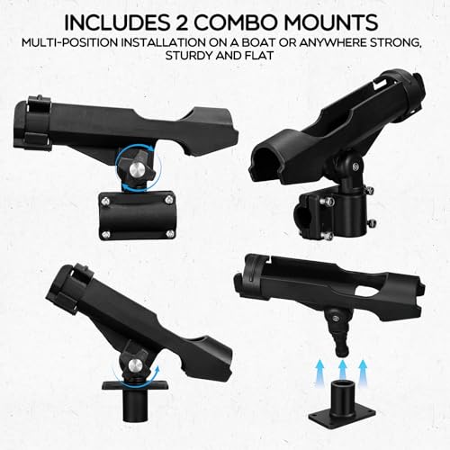 4 Pcs Fishing Rod Holder for Boat (Classic)
