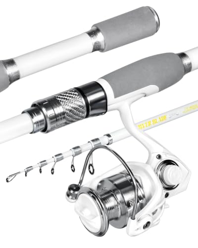 Telescopic Fishing Rod and Reel Combo with Spinning Reel (2.1m)