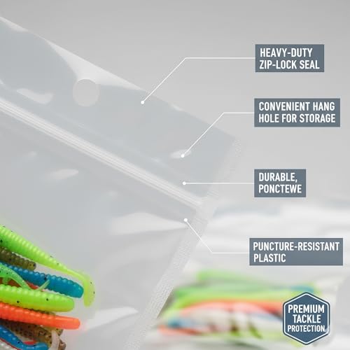 100 Pack Soft Plastic Baits Bags