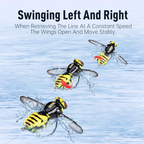 3Pcs Top Water Fishing Lure Topwater Lures for Bass Walleye Pike (Set5 / 1.57in/0.14oz)