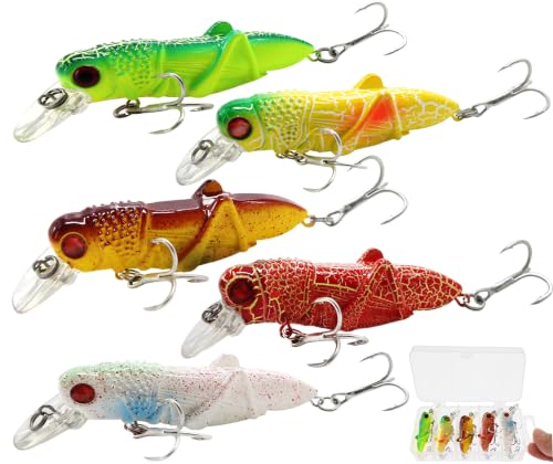 3D Eyes Artificial Crankbait Fishing Lures Kit Jerkbaits for Bass Lures