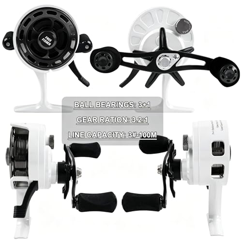 Ice Fishing Reels 3.2 (White-Left)
