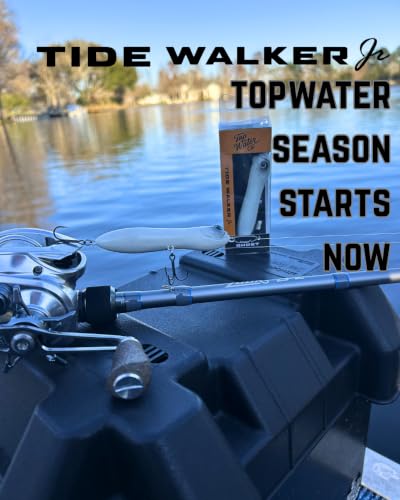 Topwater Co Tide Walker Jr Walking Topwater Fishing Lure (Ghost Jr)