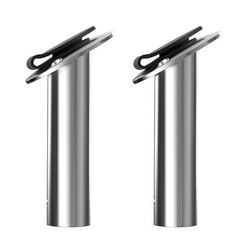Fishing Rod Holders for Boat (Black Insert with Cap / 30 Degree)