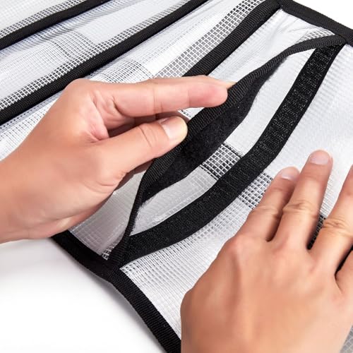 Roll Up Fishing Lure Wraps Set (Clear 1-pack / 25" X 9")