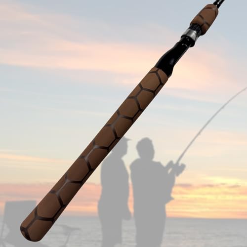 Hex Pattern Handle Heat Shrink for Fishing Rod