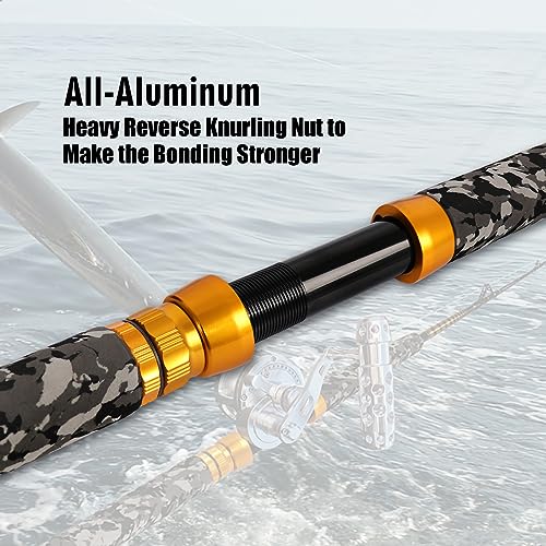 1 Piece Saltwater Offshore Trolling Rod 6