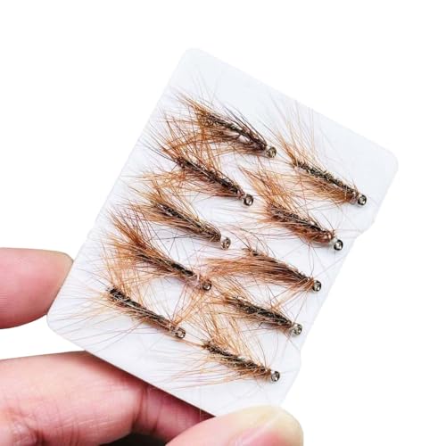 10Pieces Fly Fishing Flies Lure Artificial Insects Winged Caddis