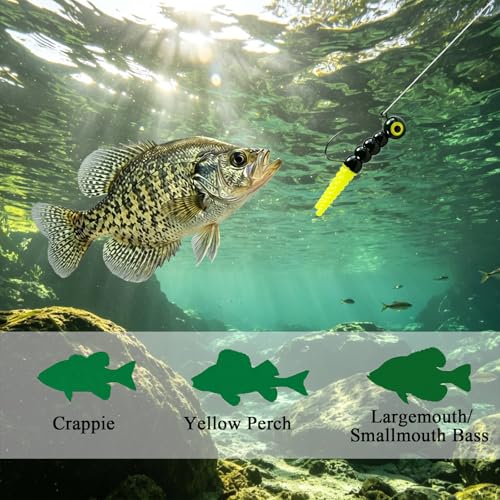 130 Piece Crappie Jig Lure Kit (1/8oz - 130pc)