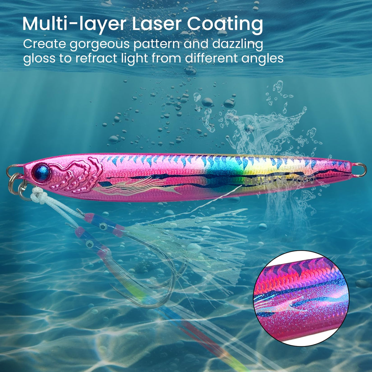 Angel Wings Vertical Jig (Rubine red / 2.8oz / 80g)