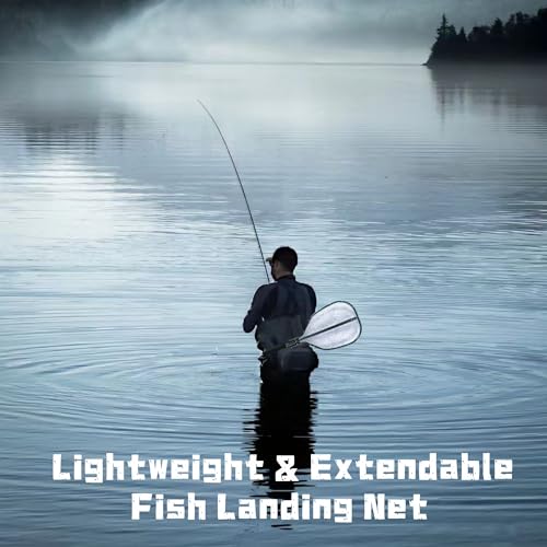 Floating Fishing Net for Steelhead (White Silicone Net)