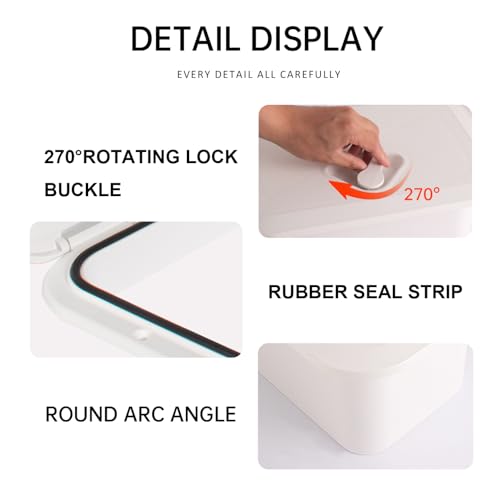 Marine Deck Storage Box with Lock (white / 270-375BOX)