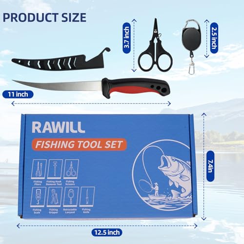 Fishing Kit Filleting Knife (Red 1)