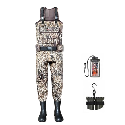 Hunting Waders with 600G Insulated Boots (Waterweed Camo / M13)