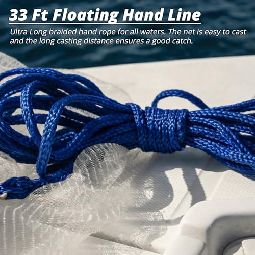 Ultra Light Series Fishing Cast Net with Eco (8-ft radius)