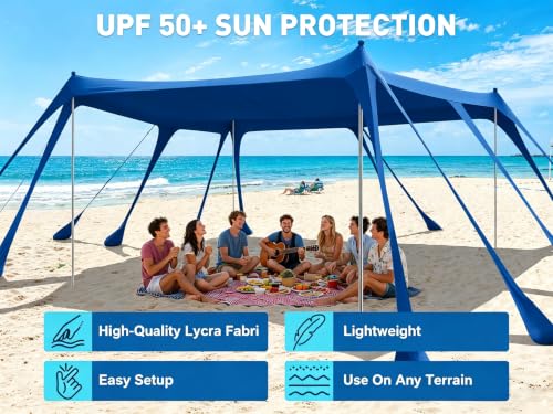 Beach Tent Sun Shelter 14 x 11FT