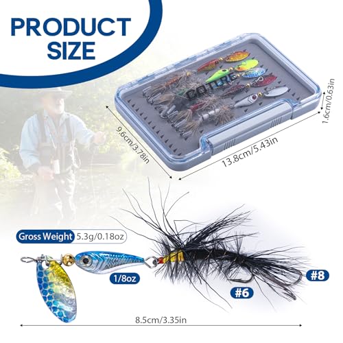 Trout Lures Fishing Spinners (A:5pcs Trout Spinners)